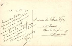 CPA Fantaisie Lune Fleurs