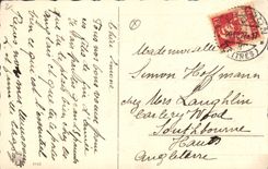 CPA Fantaisie Lune Noel