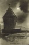 VINTAGE POSTCARD the Moon Schaffhausen Munoth