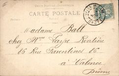 VINTAGE POSTCARD Theater Fantasy Bargy Woman