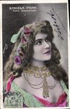 VINTAGE POSTCARD Theater Fantasy Woman Marcelle Yrven Dramatic Madnesses