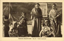 VINTAGE POSTCARD Polar Eskimo Missions Eskimo Family