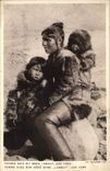 VINTAGE POSTCARD Polar Woman with her baby in Amaut Cape York Paris House of Denmark Fair Colonial 1931