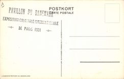 VINTAGE POSTCARD Polar Woman with her baby in Amaut Cape York Paris House of Denmark Fair Colonial 1931