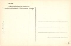 CPA Polaire Missionnaire en tournee apostolique Chez les Esquimaux de l'Ocean Arctique Alaska