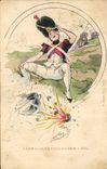 VINTAGE POSTCARD Fantasy Illustrator Corporal of the old guard 1809 Militaria