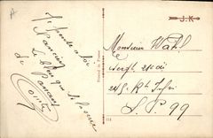 VINTAGE POSTCARD Fantaisie Official Illustrator has trench is taken