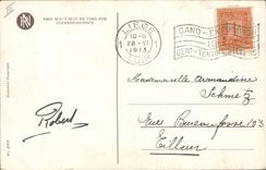 VINTAGE POSTCARD Fantaisie Illustrator Coils dreams