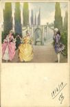 VINTAGE POSTCARD Fantaisie Illustrator Women Dances