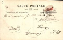 CPA Fantaisie (dessin a la main) Drapeaux