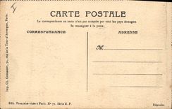 VINTAGE POSTCARD Fantaisie (drawing with the hand) Children the sentinel Takes care