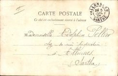 VINTAGE POSTCARD Fantasy Woman Foie gras of Ruffec