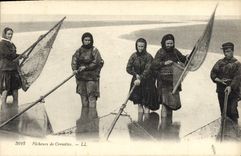 CPA Peche Pecheurs de crevettes 