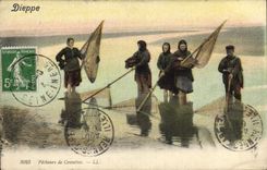 CPA Peche Pecheurs de crevettes 