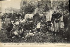 CPA Militaria Ribecourt Campement de Spahis Marocains