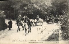 CPA Militaria Convoi de Spahis Marocains traversant la foret de Compiegne