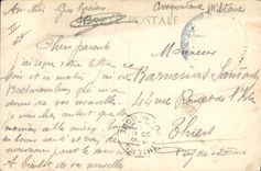 VINTAGE POSTCARD Militaria Spahis Algerian breaking the crust