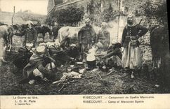 CPA Militaria Ribecourt Campement de Spahis Marocains