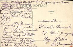 VINTAGE POSTCARD Militaria Algeria indigenous Standards Arab Officer of Spahis