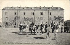 VINTAGE POSTCARD Militaria Batna Senior officer of Spahis and Cavaliers