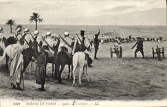 VINTAGE POSTCARD Militaria Spahis and riflemen