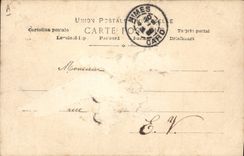 VINTAGE POSTCARD Woman Theater Odeon Paris Valentine Page