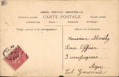 VINTAGE POSTCARD Woman Theater E of Vere