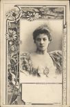 VINTAGE POSTCARD Woman Brandes Theater