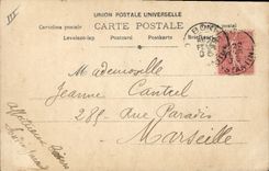 VINTAGE POSTCARD Woman Theater Odeon Paris Pouzols St Phar