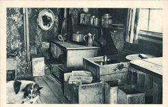 CPA Polaire Les appartements meubles du missionnaire Mary's Igloo Cercle Arctique Alaska