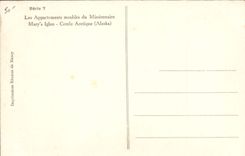 CPA Polaire Les appartements meubles du missionnaire Mary's Igloo Cercle Arctique Alaska