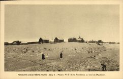 VINTAGE POSTCARD Polar Missionaries oblats of Immaculate Marie Missions of Extreme Mackenzie North