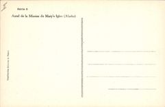 CPA Polaire Autel de la mission de Mary's igloo Alaska