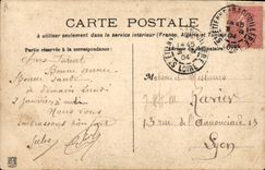 VINTAGE POSTCARD Fantasy Illustrator pleasures of the New Year's Day