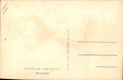 Mujer Bretaña (decoración del ilustrador de la fantasía de la POSTAL de la VENDIMIA de la tela)