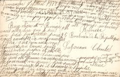 Folklore de Auvergne de la POSTAL de la VENDIMIA que una esquina de vacas justas REMATA