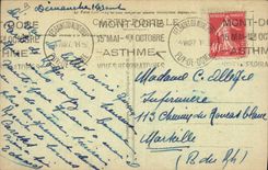 Escena pastoral del coche de Auvergne del folklore de la POSTAL de la VENDIMIA