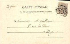 VINTAGE POSTCARD Fantasy Woman the day of the Parisian one