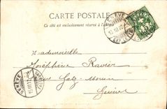 VINTAGE POSTCARD Fantasy Man Pierrot Father the Moon