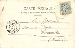 VINTAGE POSTCARD Fantasy part of Automobile car Woman