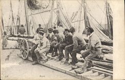CPA Peche Repos Bateau