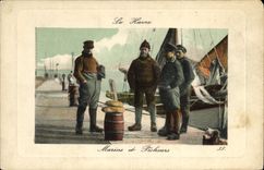 CPA Peche Le Havre Marins et pecheurs