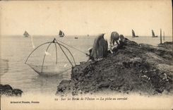CPA Peche Sur les bords de l'Ocean La peche au Carrelet 