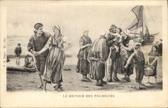CPA Peche Le retour des pecheurs