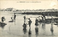 CPA Peche Pornichet La peche aux crevettes