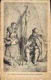 CPA Peche Pecheur et coquetiere des Greves Dessin de Boisselat