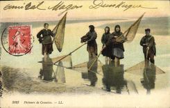 CPA Peche Pecheurs de Crevettes