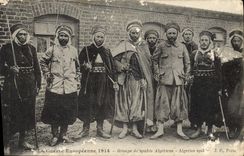 VINTAGE POSTCARD Militaria Groups of Spahis Algerian