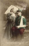 VINTAGE POSTCARD Militaria Health Soldier Nurse