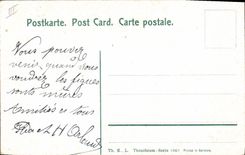 VINTAGE POSTCARD Fantasy Child Baby with the girls choice or boys